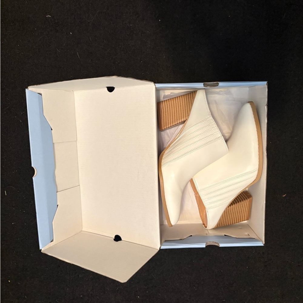 Chunky Heel stacked western wedge mules